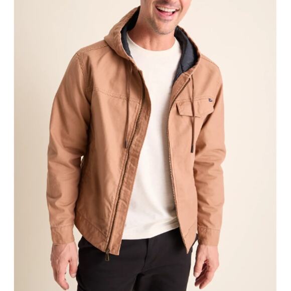 NEW CHUBBIES Men's Brown The Harvester Heavyweight Canvas Hooded Jacket Size 2XL - Picture 5 of 12